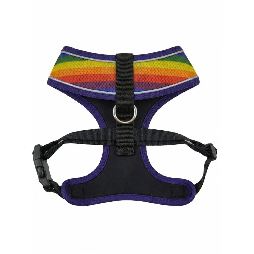 Ultra Comfort Reflective Harness Vest - Rainbow - SIZE MEDIUM